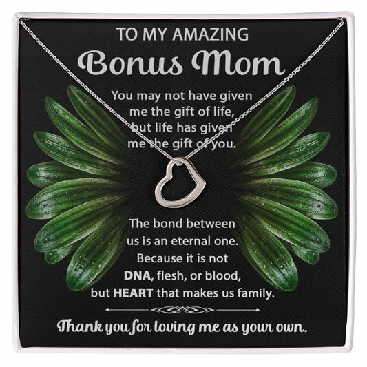 Bonus Mom Delicate Heart necklace