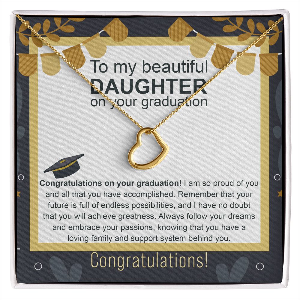 To My Beautiful Daughter on your Graduation