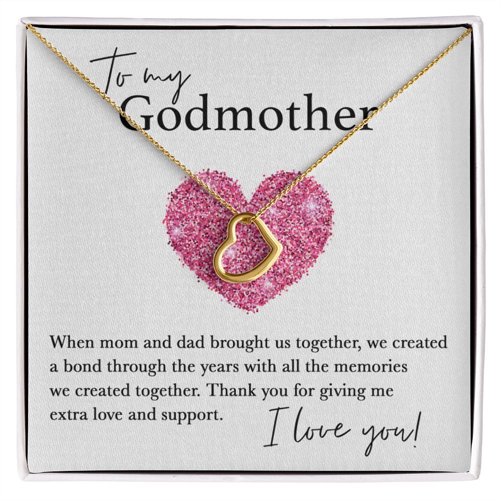 To My Godmother copy Delicate Heart necklace