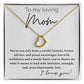 To My Loving Mom Delicate Heart necklace