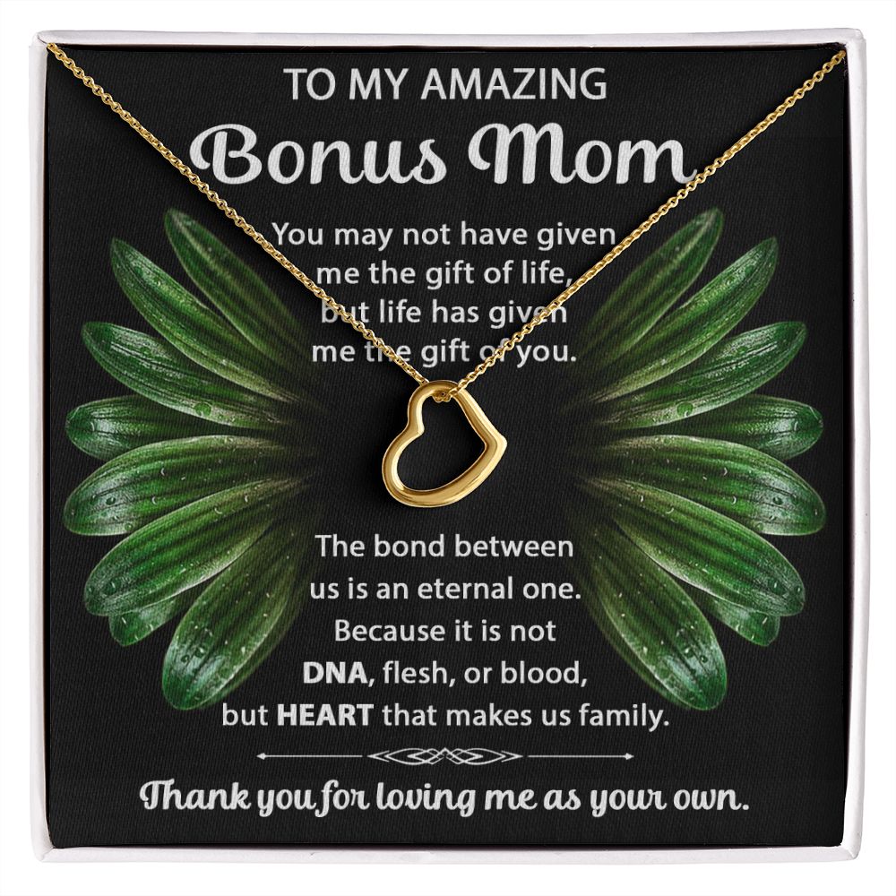 Bonus Mom Delicate Heart necklace