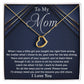 To My Mom - I Want To Thank You For All Delicate Heart necklace