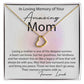 Loving Memory Mom Delicate Heart necklace