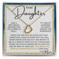 Dance In The Rain - To My Daughter Delicate Heart necklace