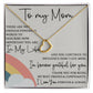 To My Mom - Forever Grateful For You Delicate Heart necklace