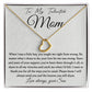 To My Talented Mom Delicate Heart necklace