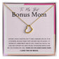 To My Best Bonus Mom Delicate Heart necklace