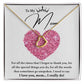 I Love You, Mom...I Really Do Delicate Heart necklace