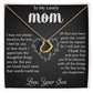 My Lovely Mom - I Appreciate The Thoughtful Things You Do Delicate Heart necklace