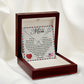 To My Mom - How Much I Love You 2 Delicate Heart necklace