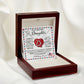 Beautiful Daughter - Closed My Eyes Delicate Heart necklace