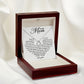To My Mom - Appreciate You Always Delicate Heart necklace