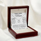 Mom - Forever Grateful Delicate Heart necklace