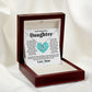 To My Beautiful Daughter Delicate Heart necklace