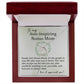 To My Awe-Inspiring Bonus Mom Delicate Heart necklace