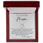 To My Loving Mom Delicate Heart necklace