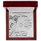 To My Queen Mom Delicate Heart necklace