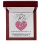 I Love You, Mom...I Really Do Delicate Heart necklace