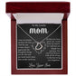 My Lovely Mom - I Appreciate The Thoughtful Things You Do Delicate Heart necklace