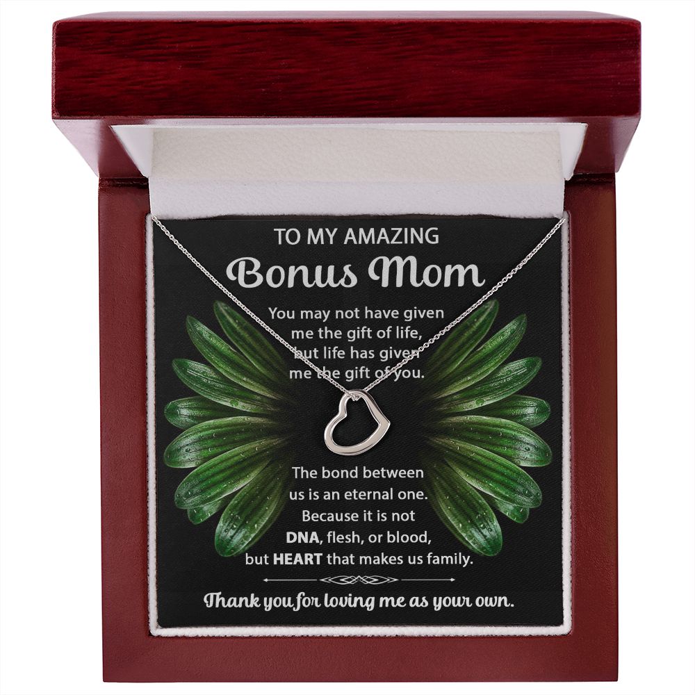 Bonus Mom Delicate Heart necklace