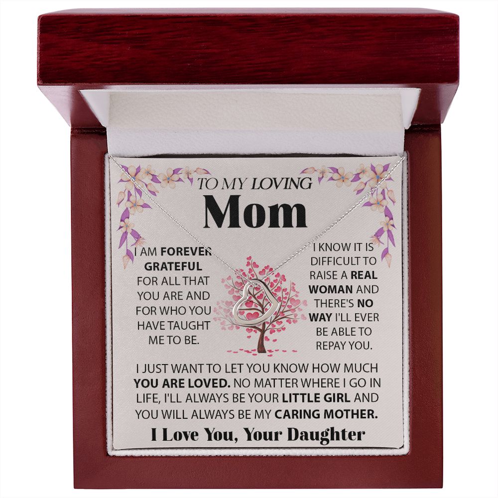 Loving Mom Delicate Heart necklace
