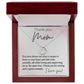 Thank You Mom Delicate Heart necklace