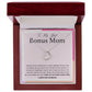 To My Best Bonus Mom Delicate Heart necklace