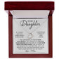 Forever And Always - To My Daughter Delicate Heart necklace