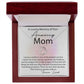 Loving Memory Mom Delicate Heart necklace