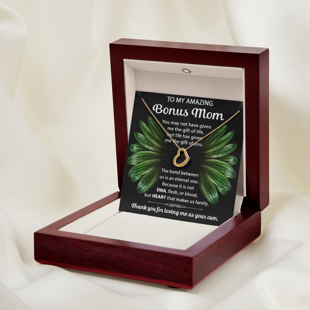 Bonus Mom Delicate Heart necklace