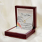 To My Mom - Forever Grateful For You Delicate Heart necklace