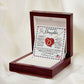 Beautiful Daughter - Closed My Eyes Delicate Heart necklace