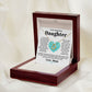 To My Beautiful Daughter Delicate Heart necklace