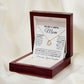 Mom - Forever Grateful Delicate Heart necklace
