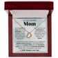 Loving Mom - Lucky To Have You Delicate Heart necklace
