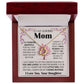 Loving Mom Delicate Heart necklace