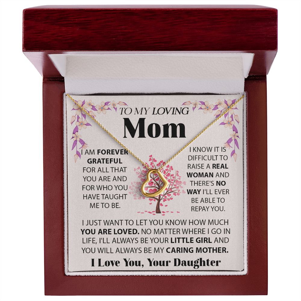 Loving Mom Delicate Heart necklace
