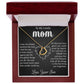 My Lovely Mom - I Appreciate The Thoughtful Things You Do Delicate Heart necklace