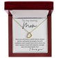 To My Loving Mom Delicate Heart necklace