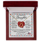 Beautiful Daughter - Closed My Eyes Delicate Heart necklace