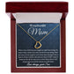 To My Mom - You Taught Me Right From Wrong Delicate Heart necklace