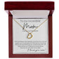 To My Incredible Mom Delicate Heart necklace