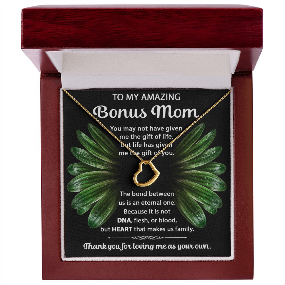 Bonus Mom Delicate Heart necklace