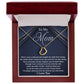 To My Mom - I Want To Thank You For All Delicate Heart necklace