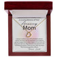 Loving Memory Mom Delicate Heart necklace