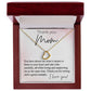 Thank You Mom Delicate Heart necklace