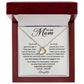 To My Mom - Appreciate You Always Delicate Heart necklace
