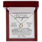 Forever And Always - To My Daughter Delicate Heart necklace
