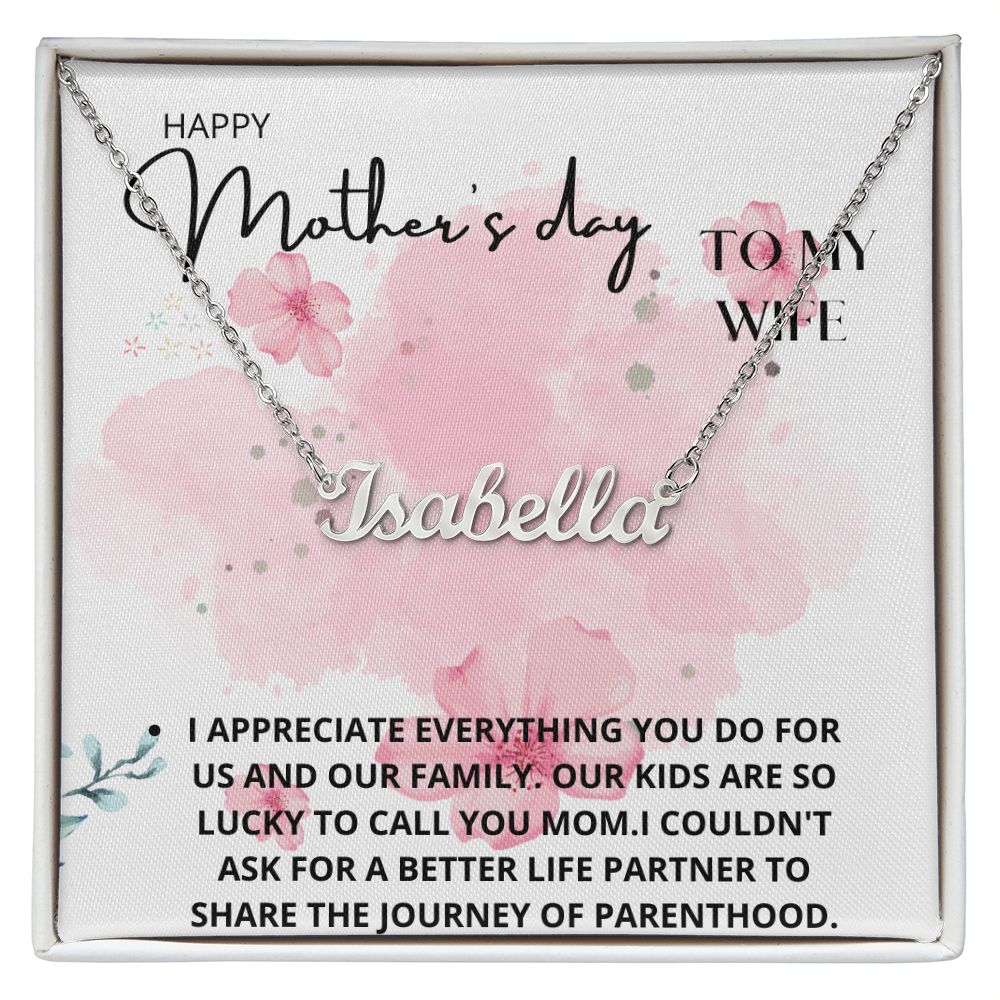 Mother's day to my wife