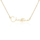 signature name necklace